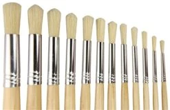 Scarva 12 Piece Round Economy Hog Brush Set  £10.33