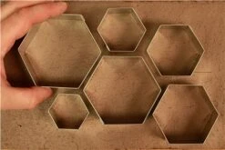 Scarva Tools Metal Shape Cutter Set | Hexagons - 6pcs  £4.51