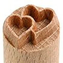 MKM Tools Small Debossed Heart In Heart Stamp  £7.27