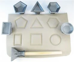Relyef Pottery Tools Set Of Geometric Shapes Stamps 30mm  £12.11