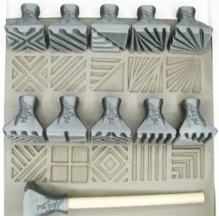Relyef Pottery Tools Set Of Jumbo Square Stamps 30 X 30mm  £28.18