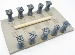 Relyef Pottery Tools Set Of Pair Stamps - 15 X 15mm  £13.90