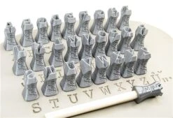 Relyef Pottery Tools Set Of Courier Alphabet 10mm  £33.05