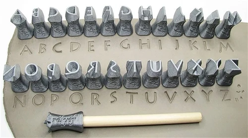 Relyef Pottery Tools Set Of Lithos Alphabet 10mm £33.05
