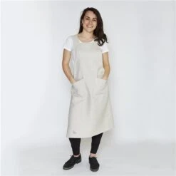 Enrich & Endure 100% Irish Linen Handmade Oatmeal Cross Over  £81.20