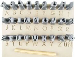 Relyef Pottery Tools Set Of Futura Alphabet Upper Case 10mm  £33.05