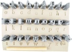 Relyef Pottery Tools Set Of Futura Alphabet Lower Case 10mm  £33.05