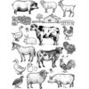 Sanbao Studio Farm Animals Underglaze Decal From £3.21
