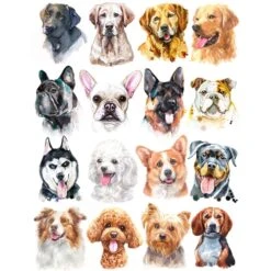 Sanbao Studio Dogs Overglaze Decal  £11.83