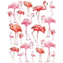 Sanbao Studio Flamingo Overglaze Decal  £11.83