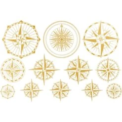 Sanbao Studio Compass Overglaze Decal  £8.03