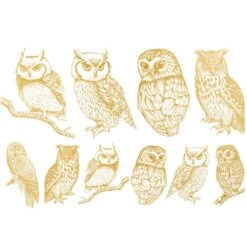 Sanbao Studio Owl Overglaze Decal  £8.03