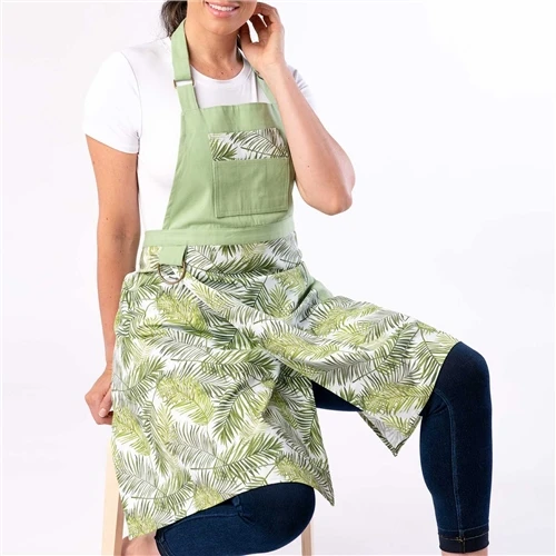 Sanbao Studio Split Leg Pottery Apron - Palm Leaf £39.59